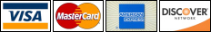 We accept credit cards